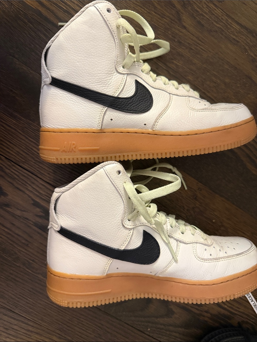Nike High-Top Air Force 1 Sneaker in White, + Black